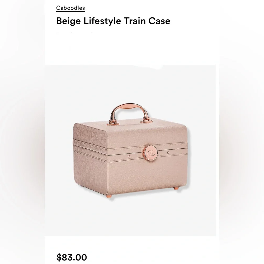 CABOODLES Lifestyle train case, NWT